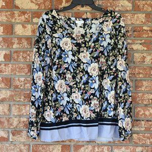 J. Jill Multicolored Long Sleeve Top